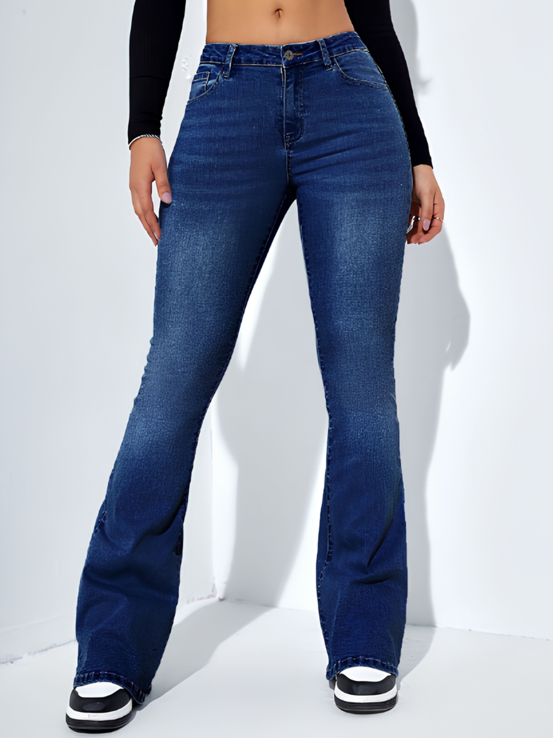 

Metronaut Women Comfort Bootcut Jeans, Blue