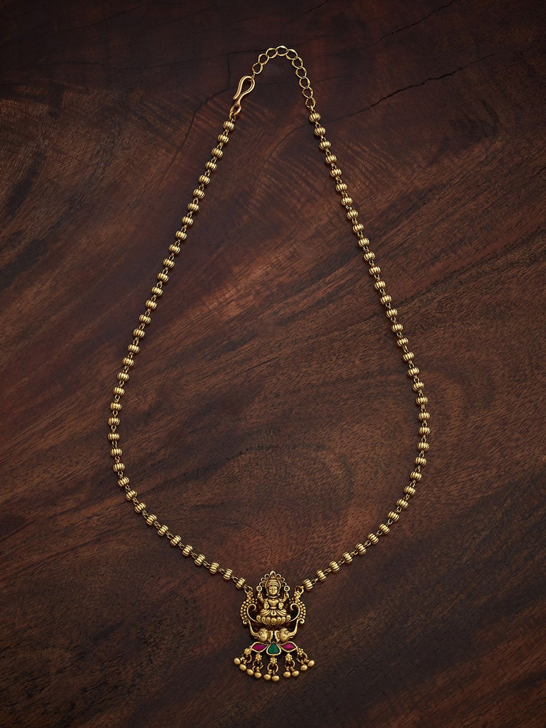 

Kushal's Fashion Jewellery Copper Gold-Plated Antique Necklace