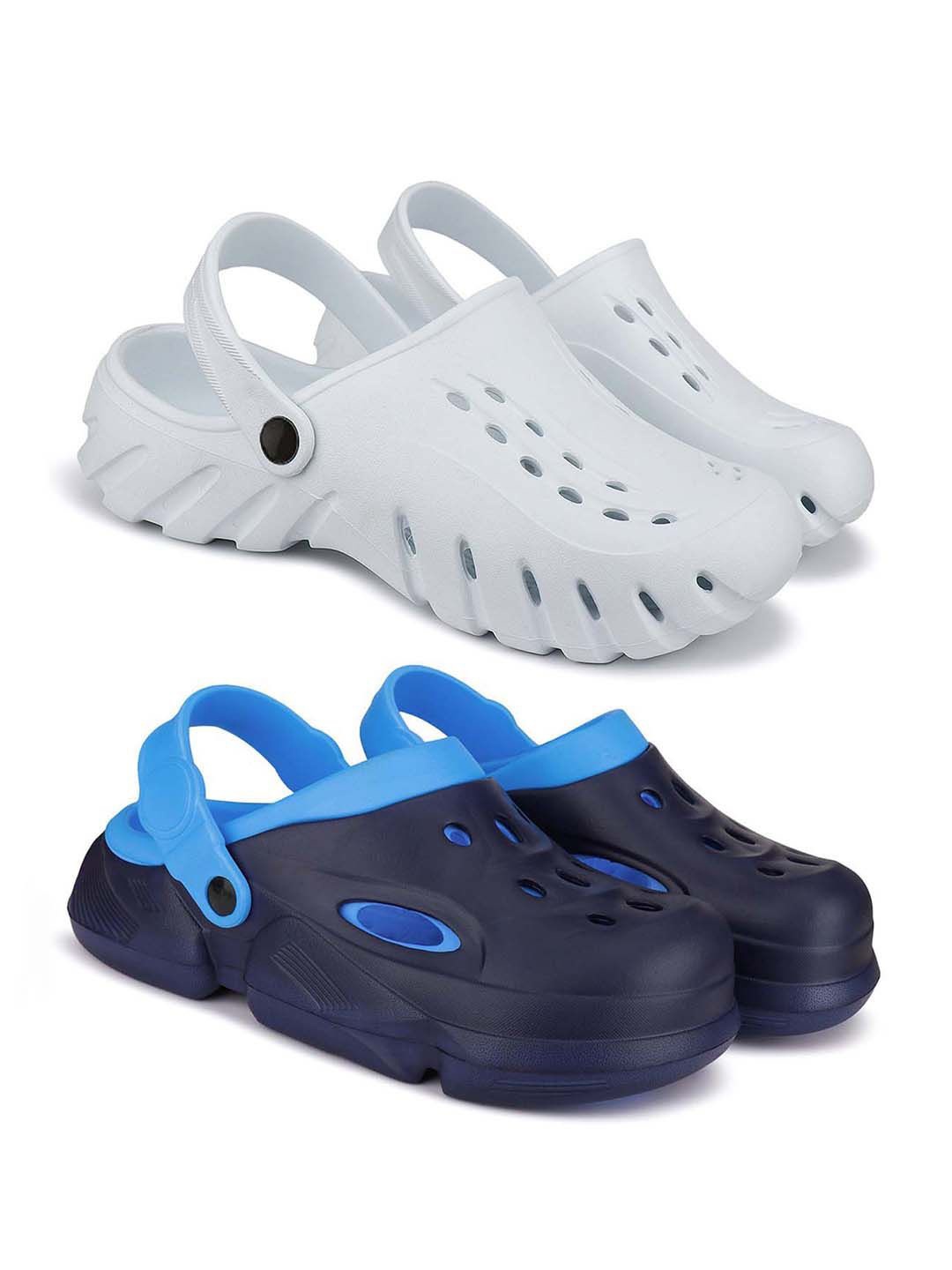 

BERSACHE Men Clogs, Blue