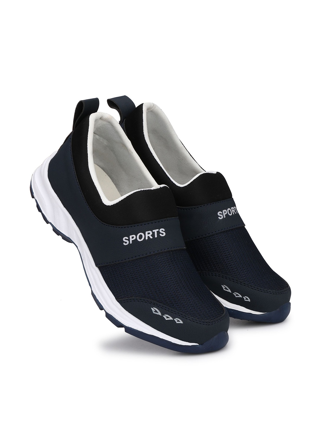 

Shoe Island Men Mesh Running Non-Marking Shoes, Navy blue