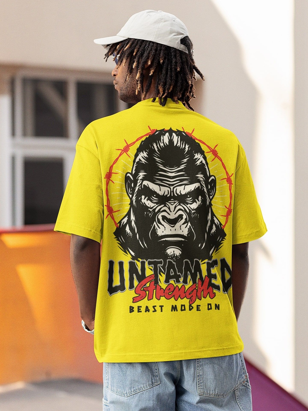 

Edyssa Men Printed T-shirt, Yellow