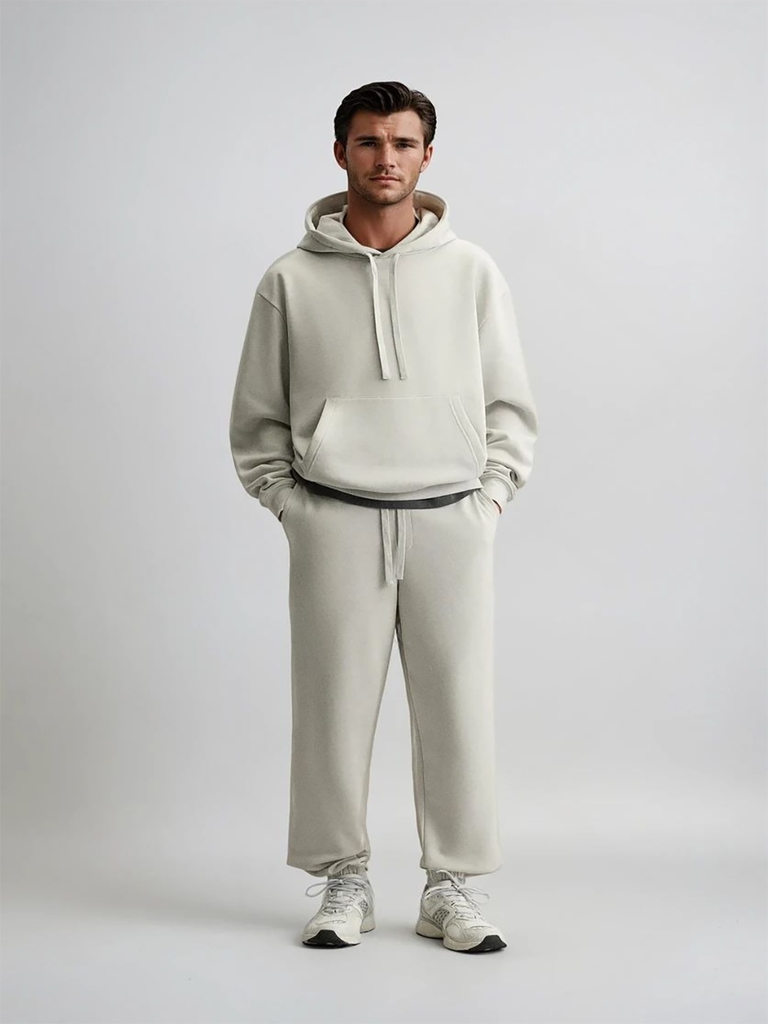 

Kotty Hooded Fleece Sweatshirt With Joggers, Off white