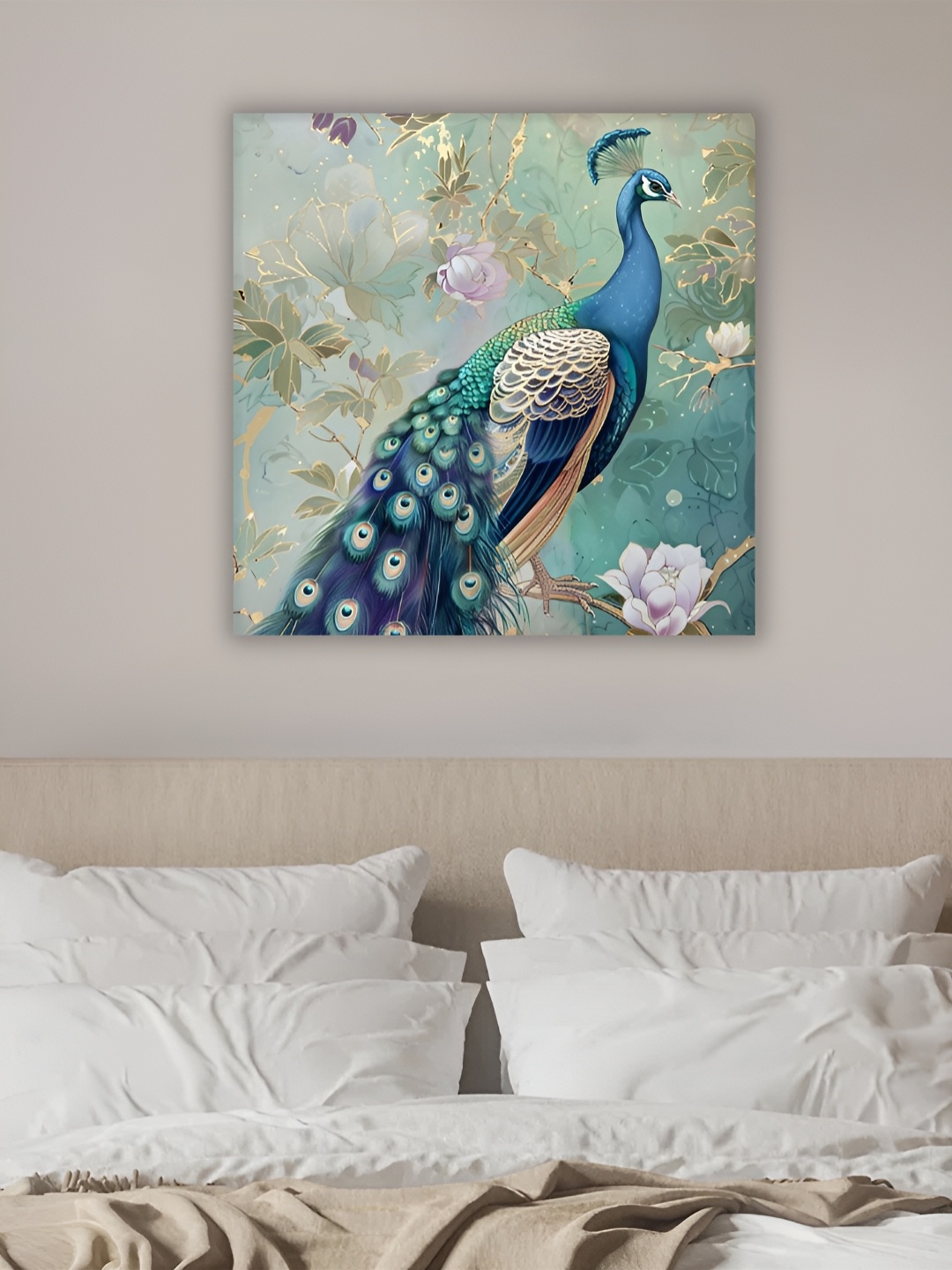 

Myntra Elegant Homes Blue & Green Birds & Animals Canvas Wall Art