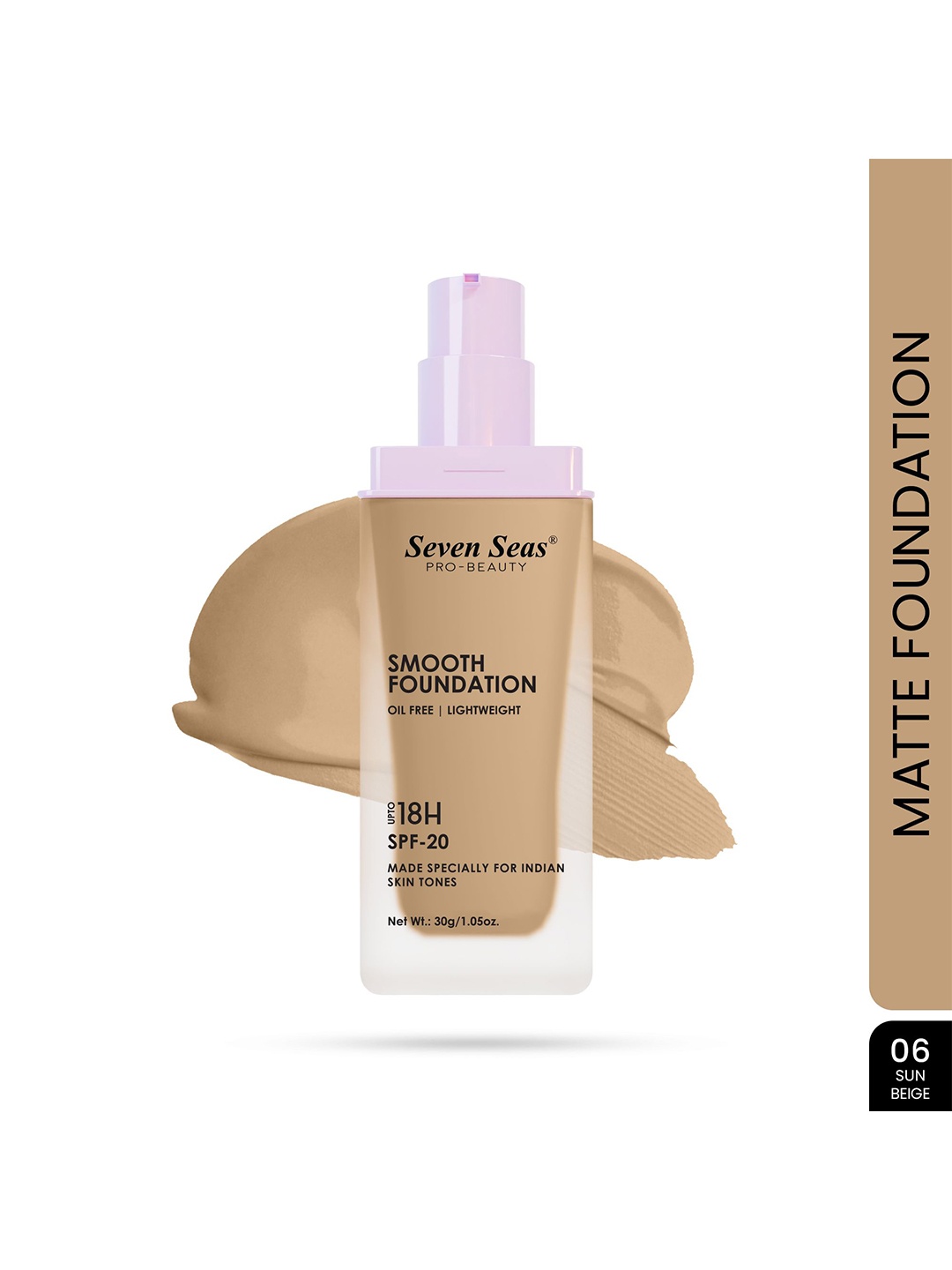 

Seven Seas Pro - Beauty Lightweight Oil Free SPF 20 Smooth Foundation - 30 g Sun Beige 06