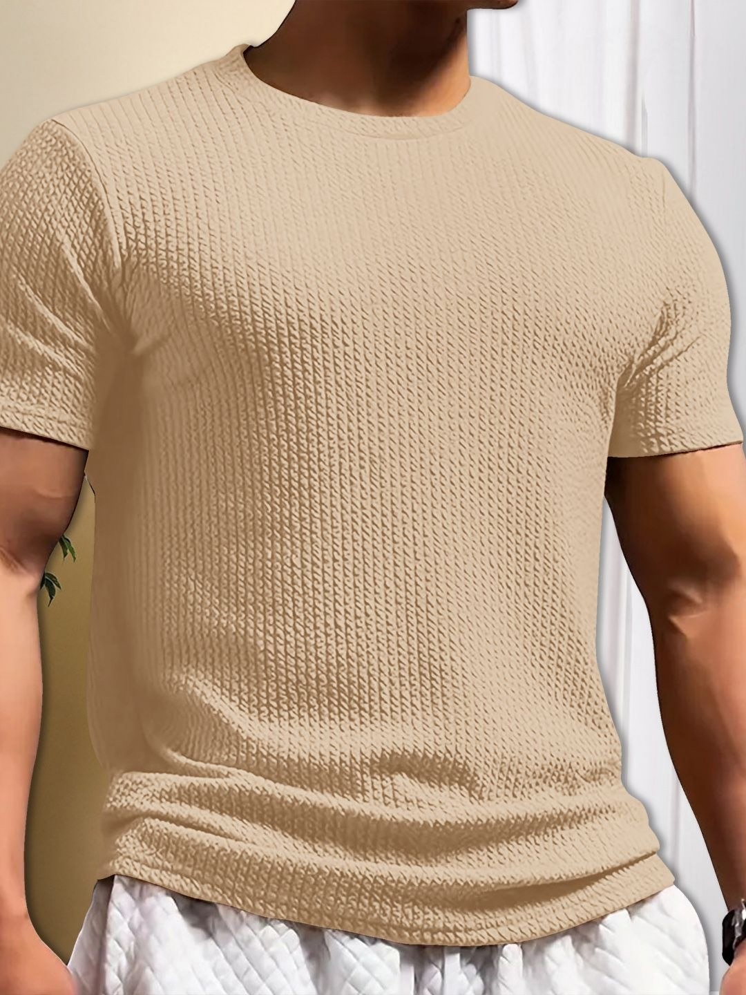 

Moda Rapido Men T-shirt, Beige