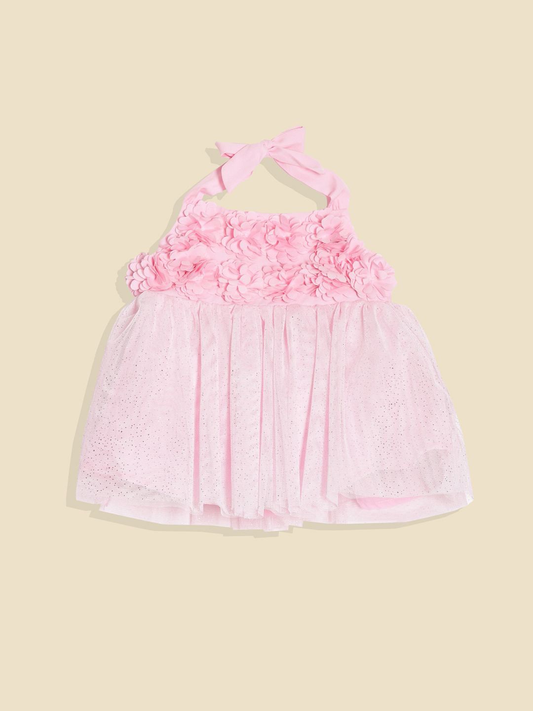 

Allen Solly Junior Print Off-Shoulder Fit & Flare Dress, Pink
