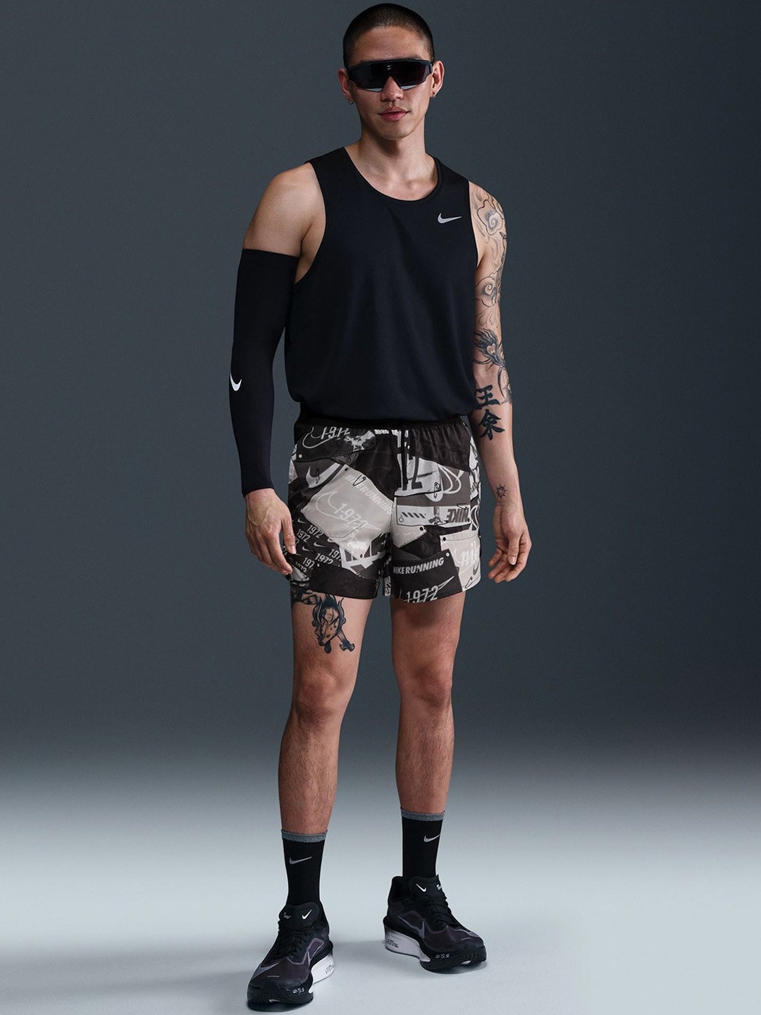 

Nike Stride Run Energy Men's Dri-FIT 12.5cm (approx.) Brief-Lined Running Shorts, Black