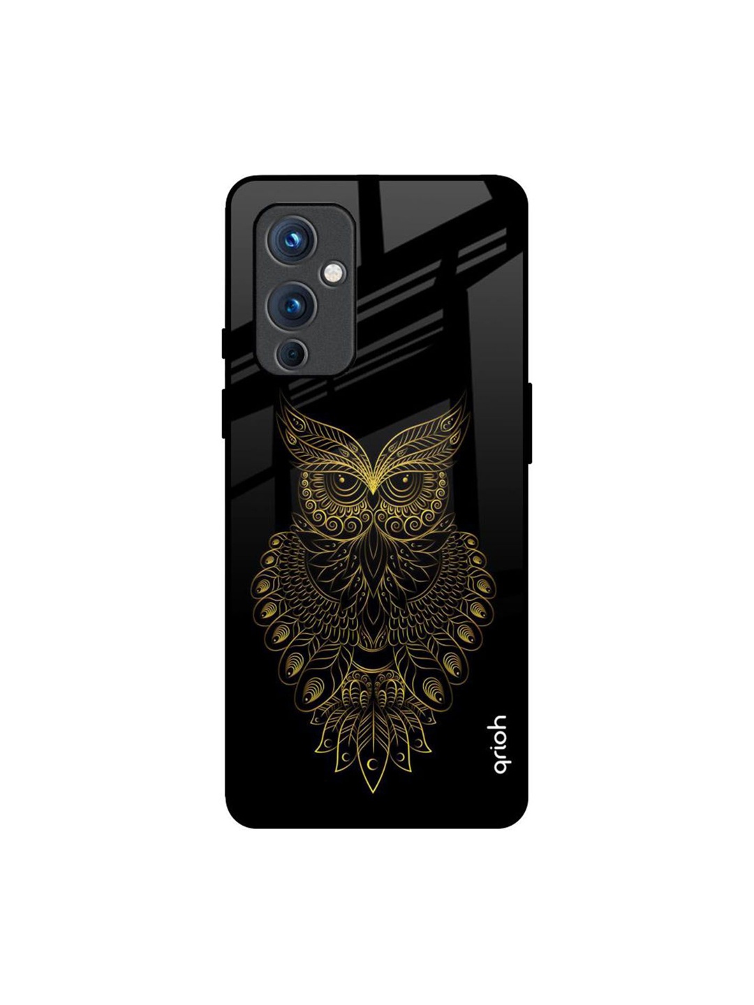 

QRIOH Quirky Printed OnePlus 9 Back Case Mobile Accessories, Black