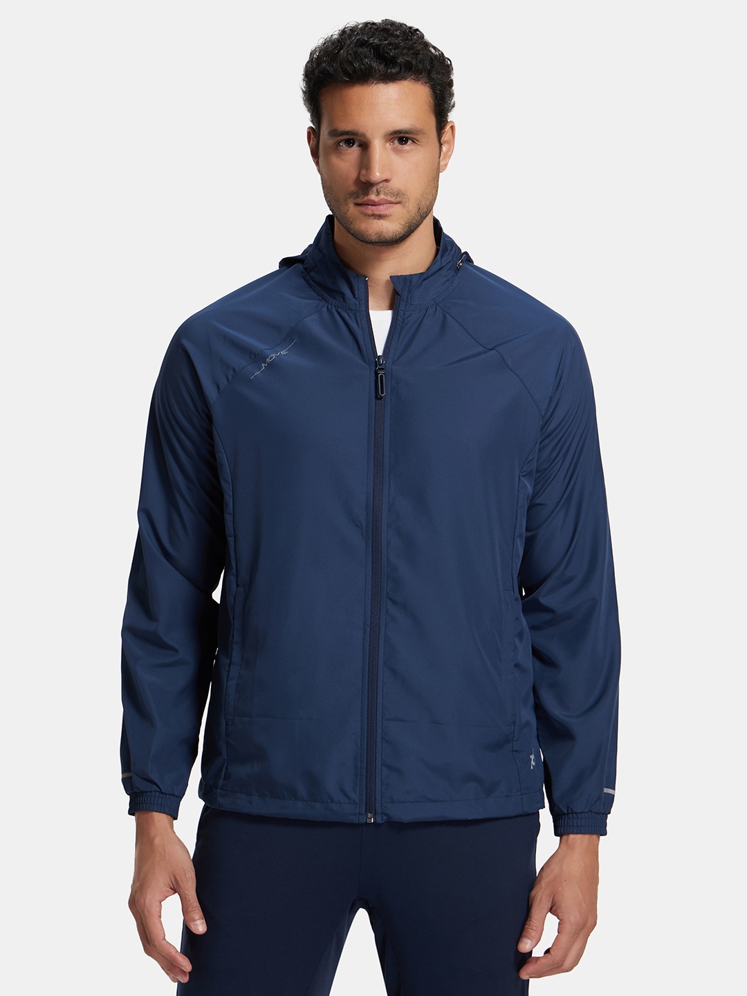 

Jockey Men Water Resistant Sporty Jacket, Navy blue