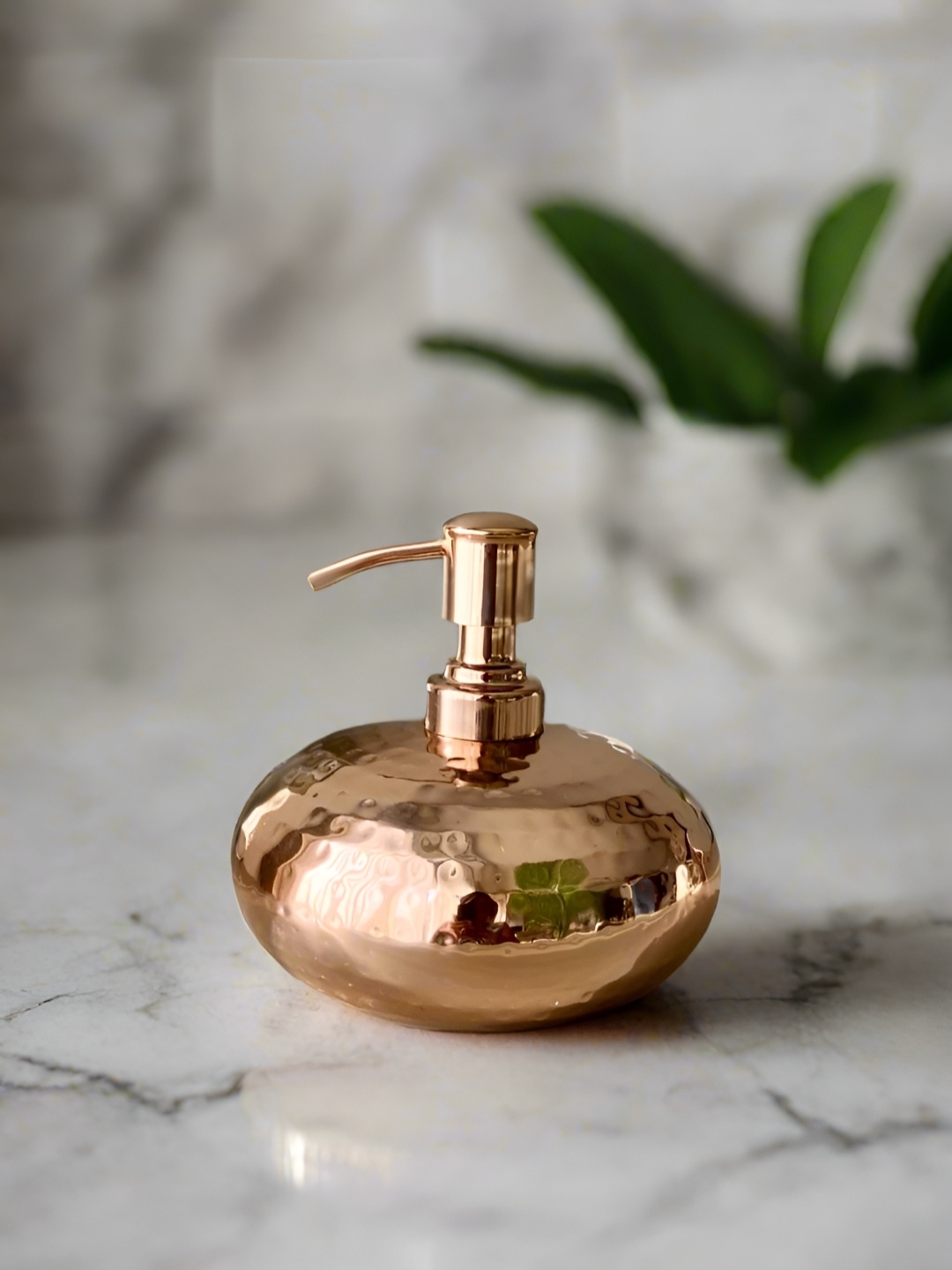 

Mason Home Rose Gold Textured Stainless Steel Soap Dispenser