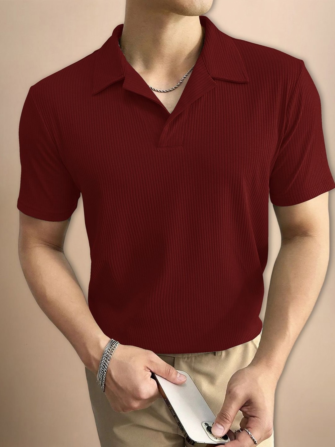 

Moda Rapido Men T-shirt, Maroon