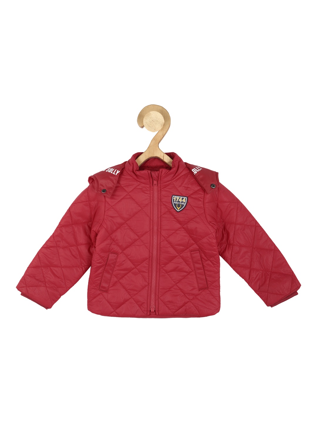 

Allen Solly Junior Boys Open Front Jacket with Embroidered, Red
