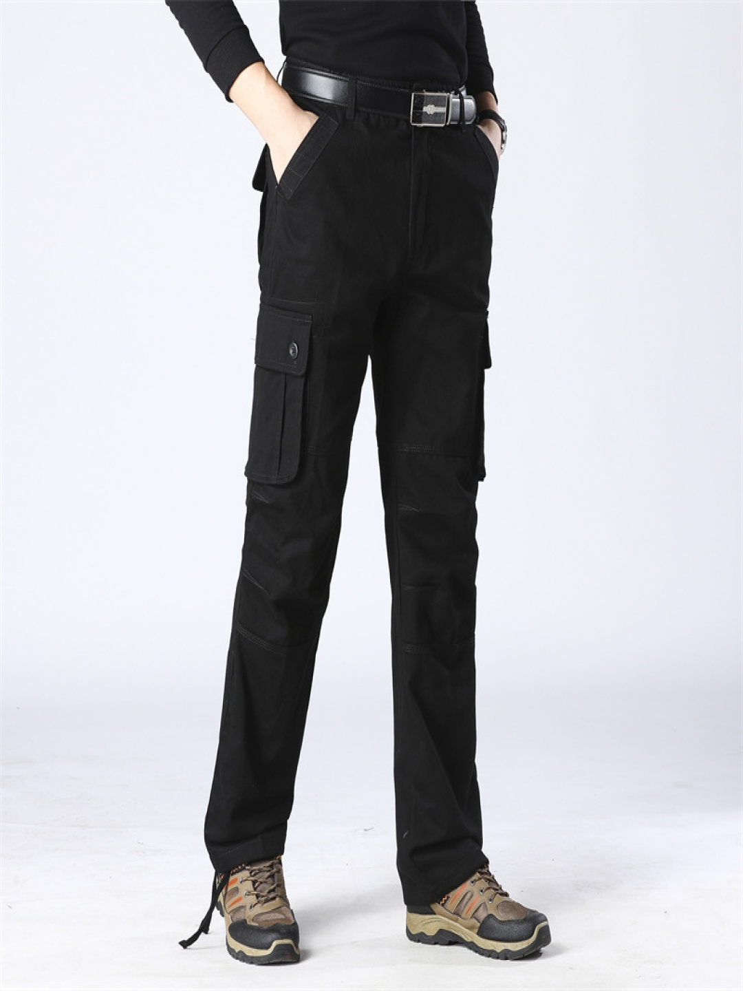 

StyleCast Men Cargos Trousers, Black