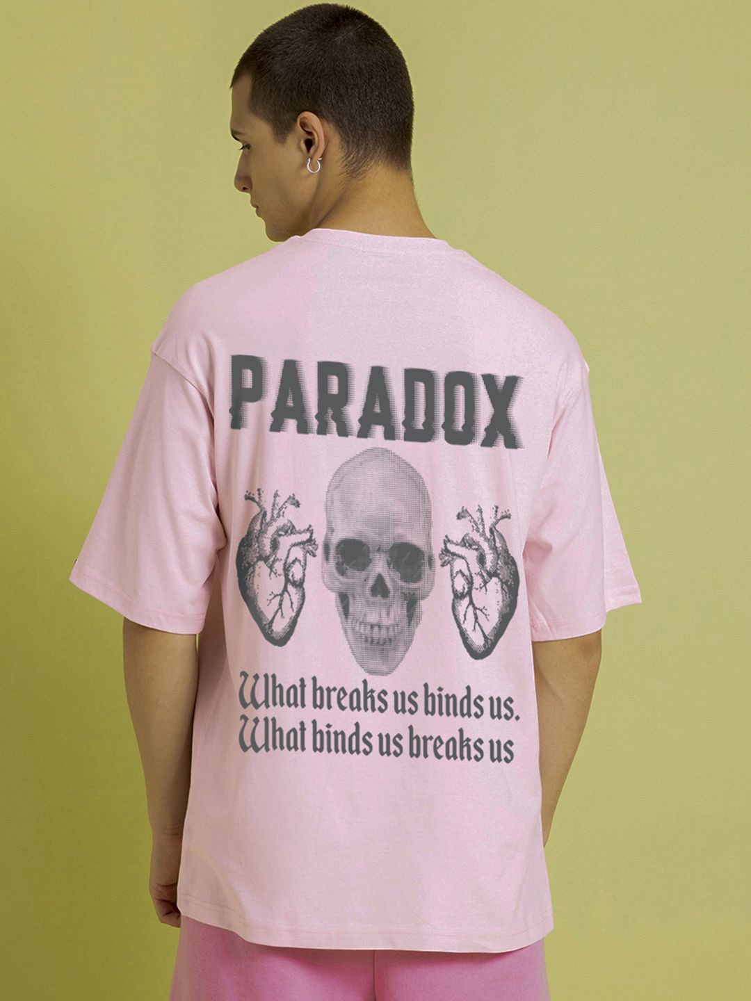 

Bewakoof Men Printed T-shirt, Pink