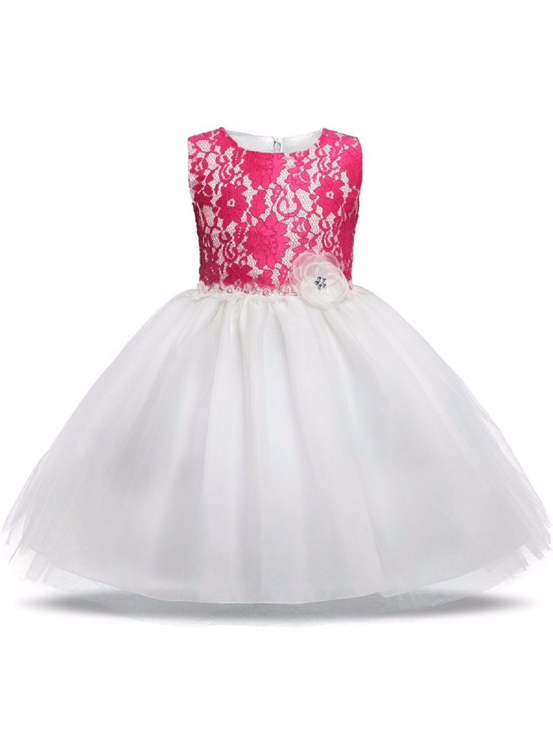

Wow Princess Net A-Line Maxi Dress, White