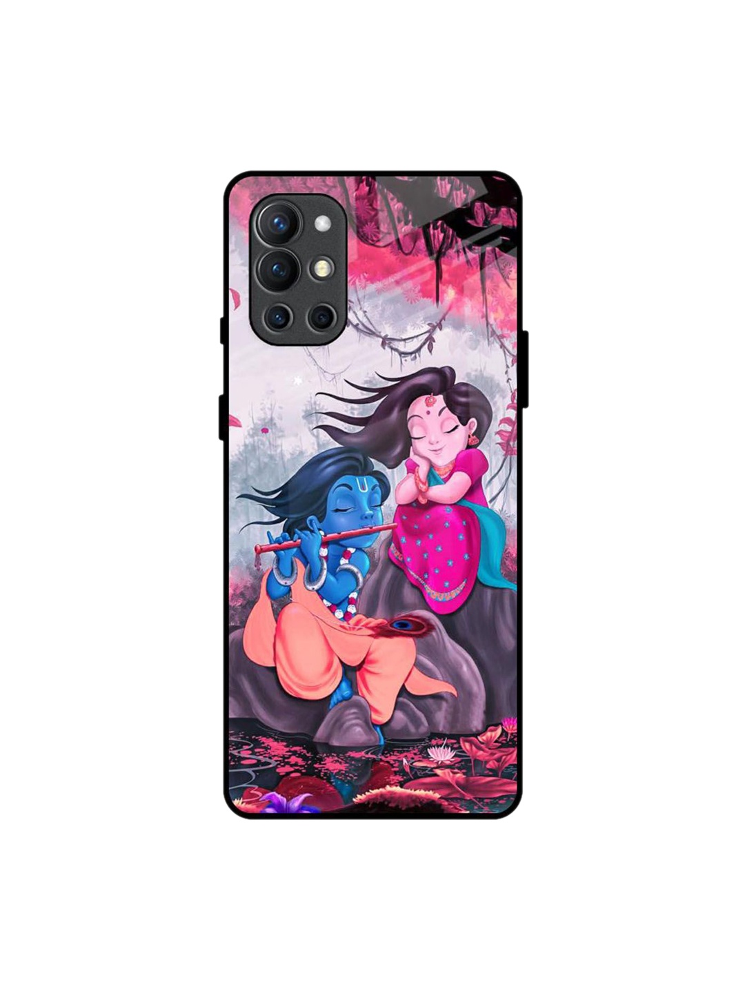 

QRIOH Quirky Printed OnePlus 9R Back Case Mobile Accessories, Pink