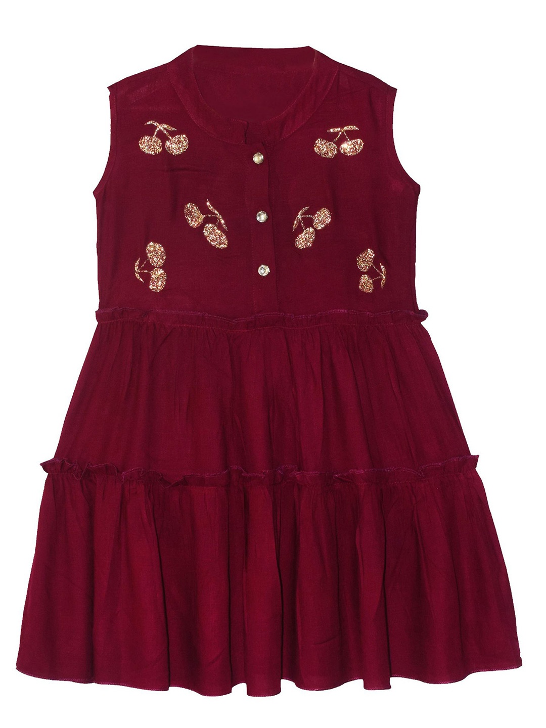 

SILK SPARROW Fit & Flare Dress, Maroon