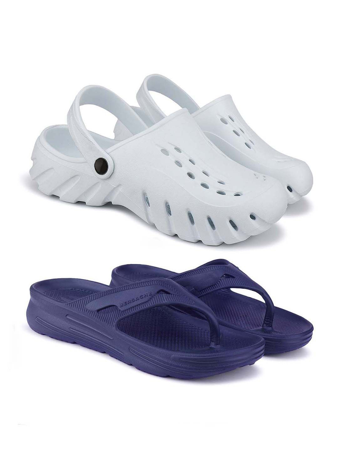 

BERSACHE Men Slip-On, White