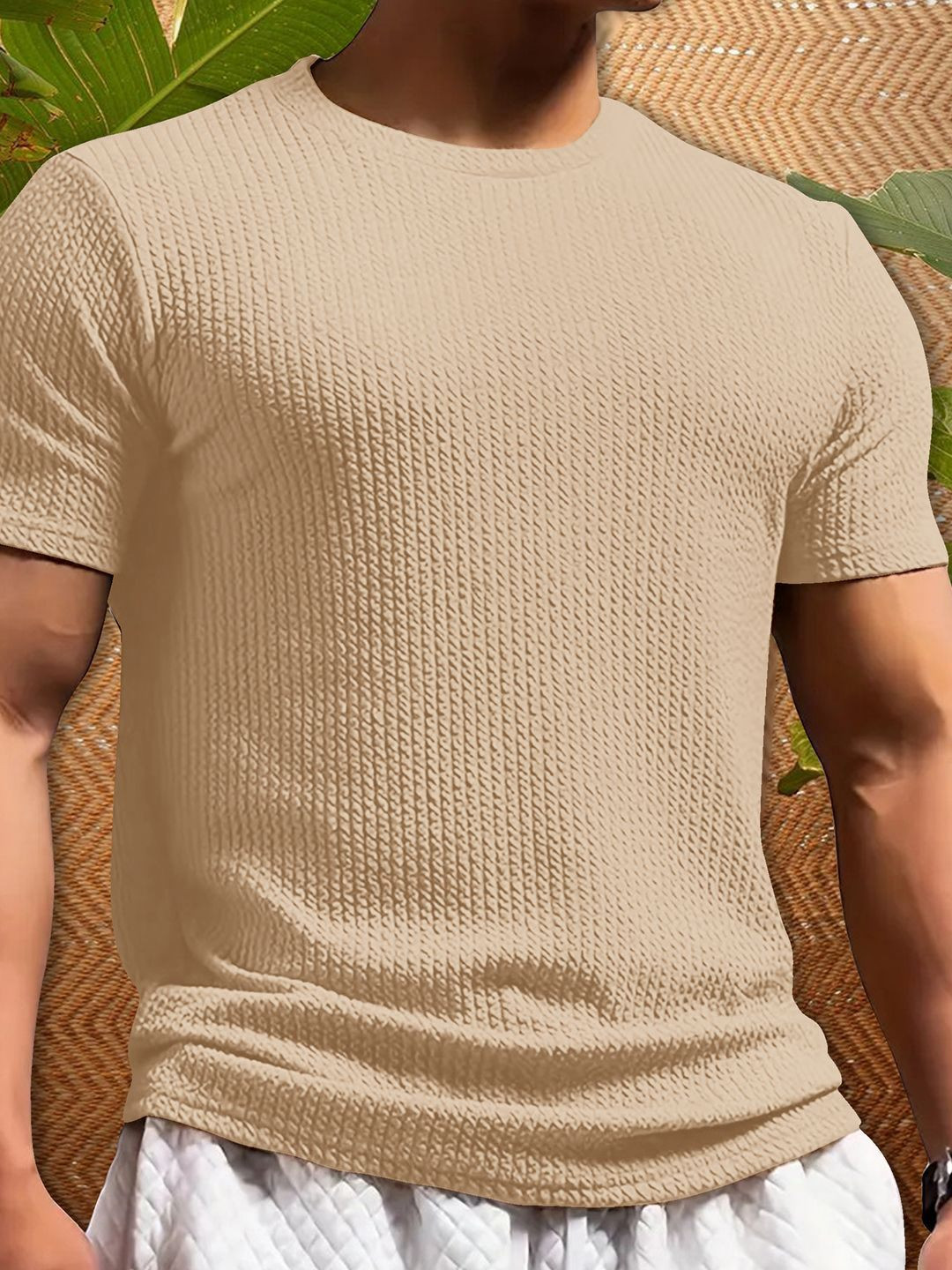 

Moda Rapido Men T-shirt, Beige