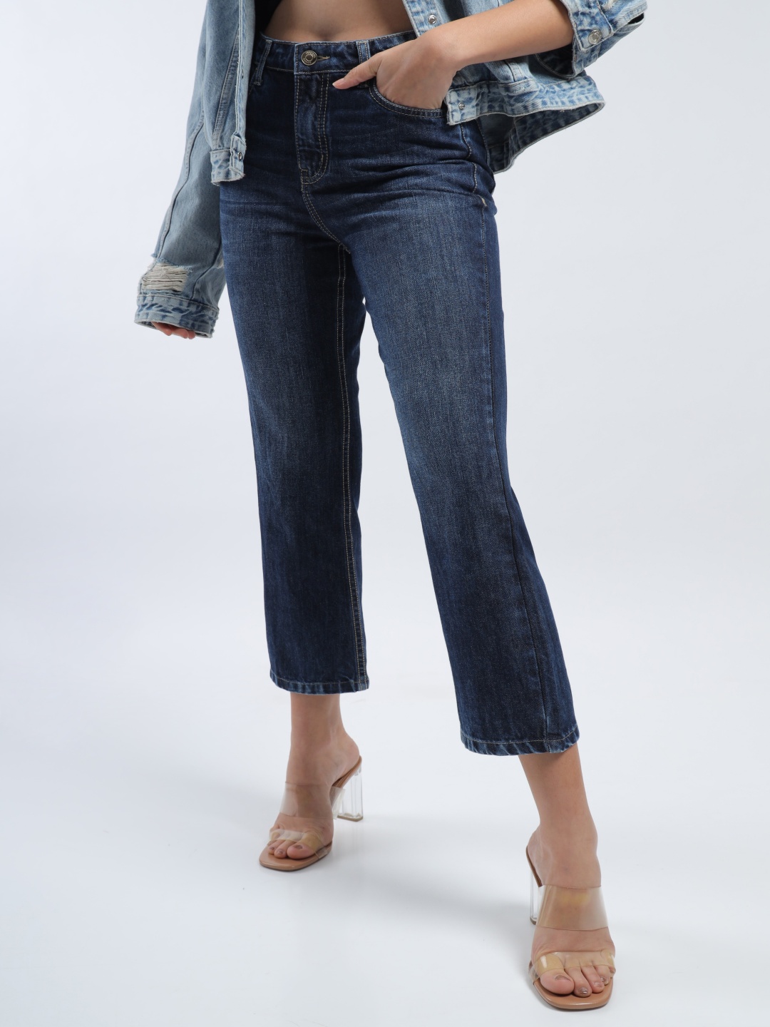 

Noggah Women Light Fade Stretchable Jeans, Blue