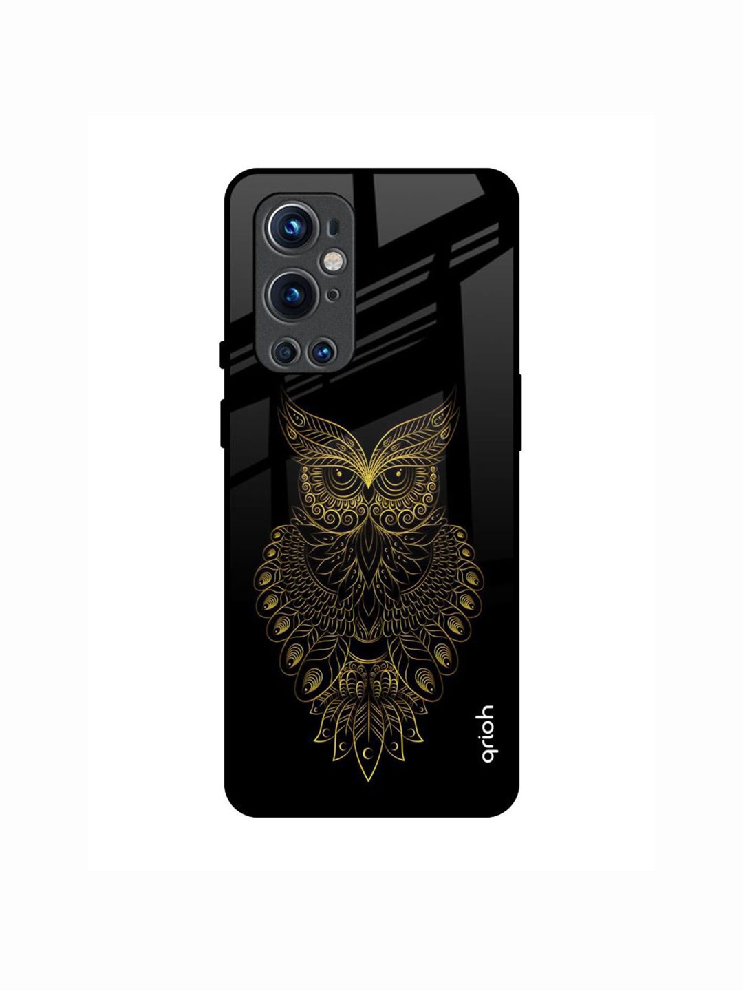 

QRIOH Quirky Printed OnePlus 9 pro Back Case Mobile Accessories, Black