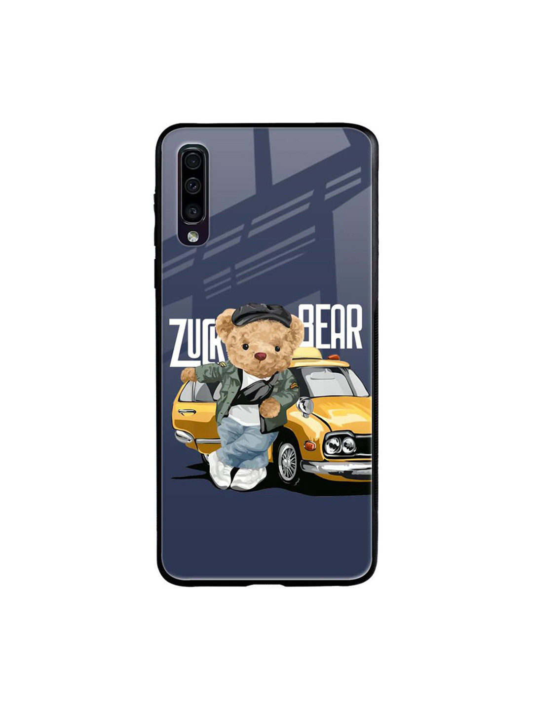 

QRIOH Typography Printed Samsung Galaxy A70 Back Case Mobile Accessories, Blue
