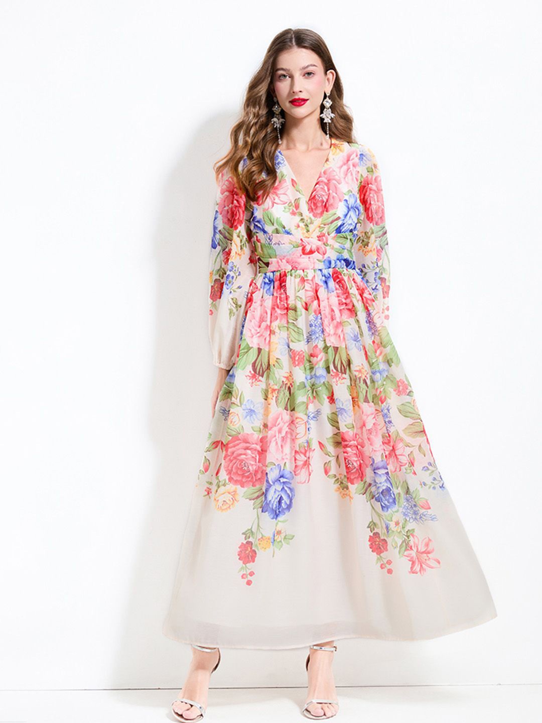 

JC Collection Floral Print Maxi Dress, Multi