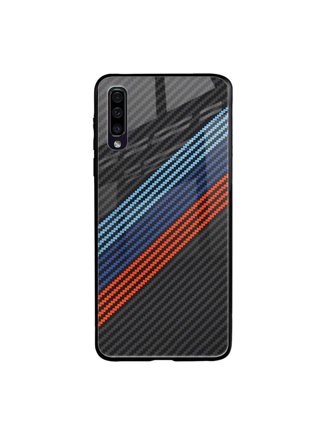 

QRIOH Abstract Printed Samsung Galaxy A70 Back Case Mobile Accessories, Grey