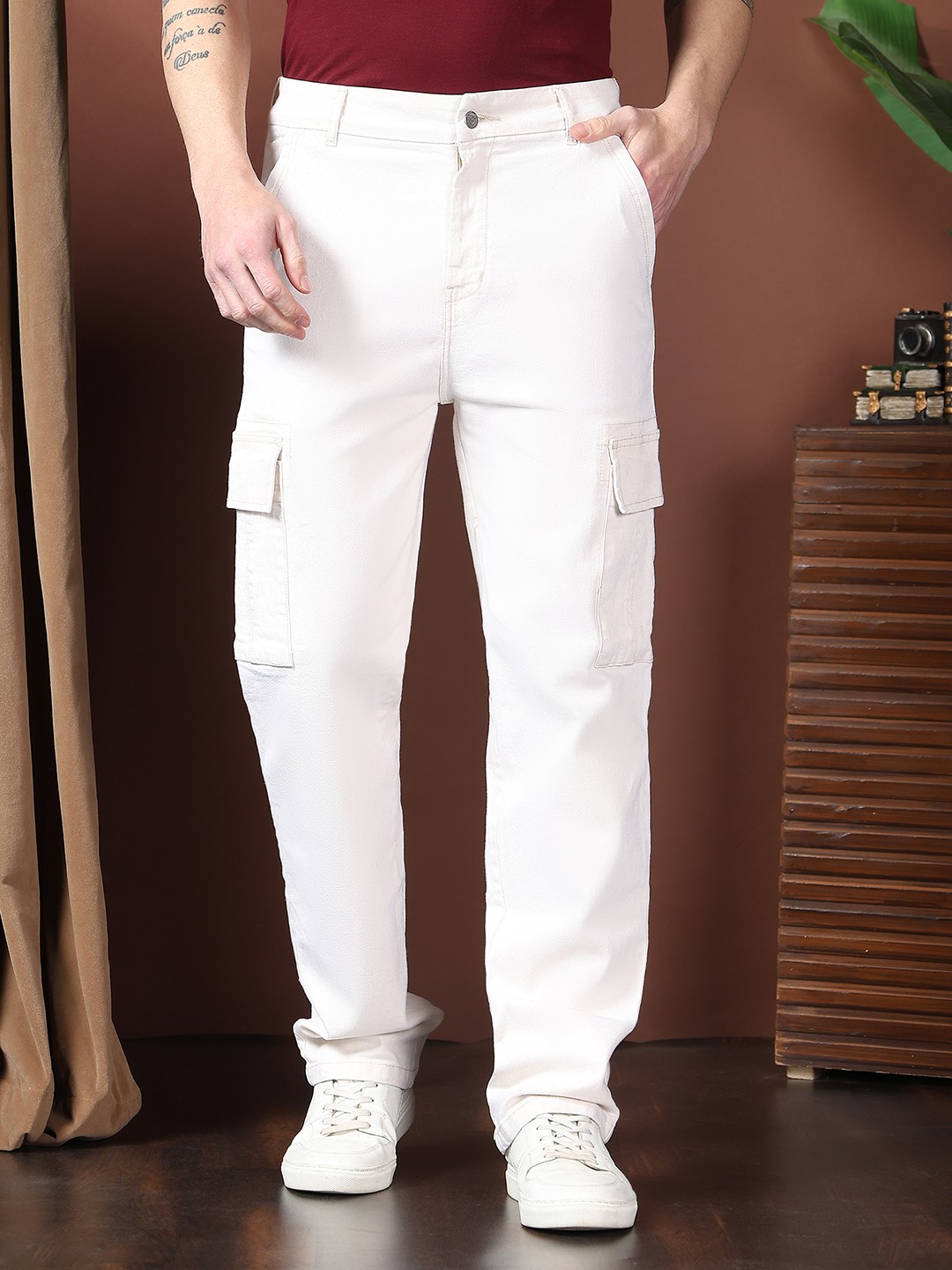 

Kotty Men Jean Stretchable Jeans, White