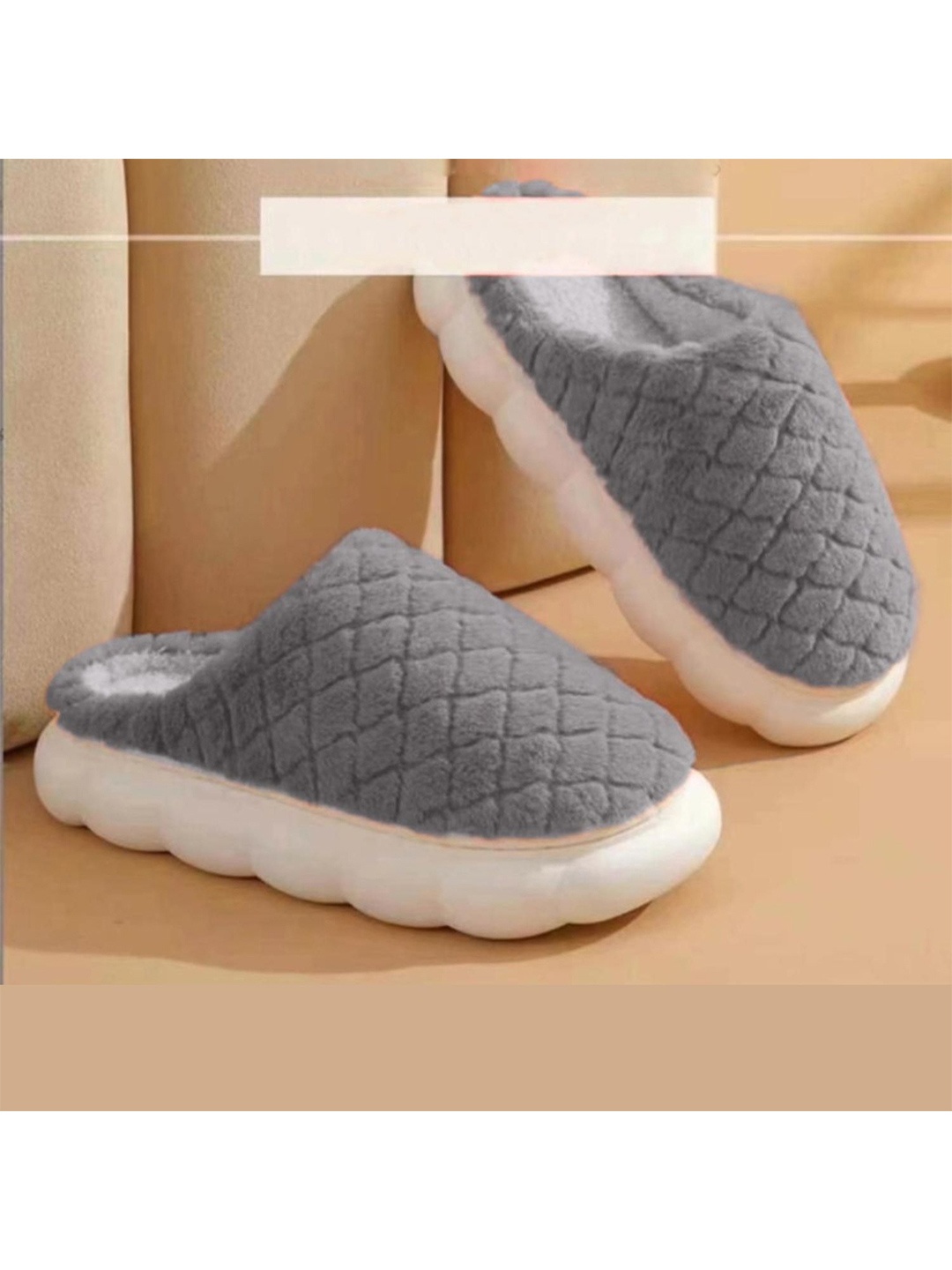 

Mast & Harbour Men Room Slippers, Grey