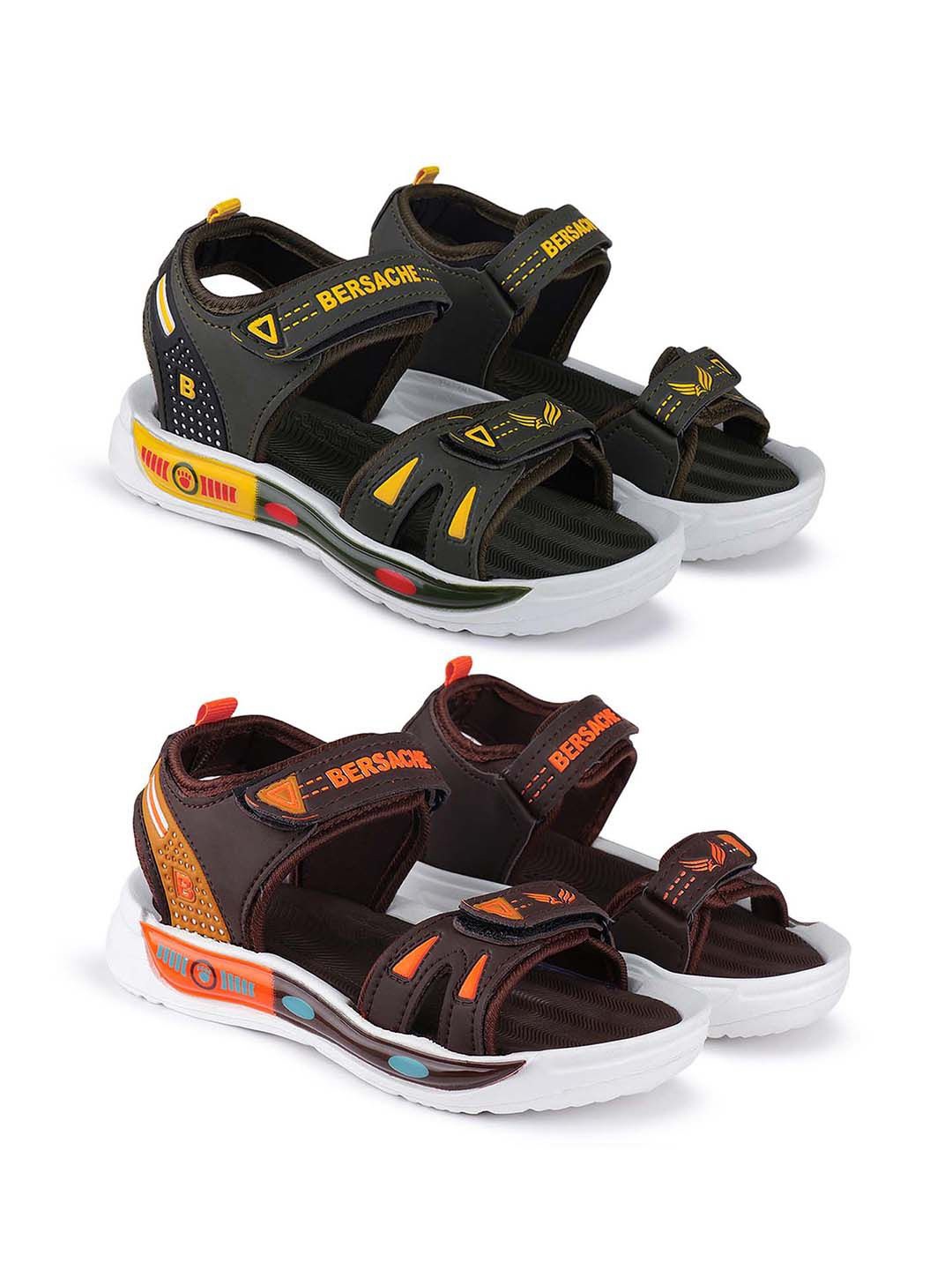 

BERSACHE Boys Comfort Sandals, Orange
