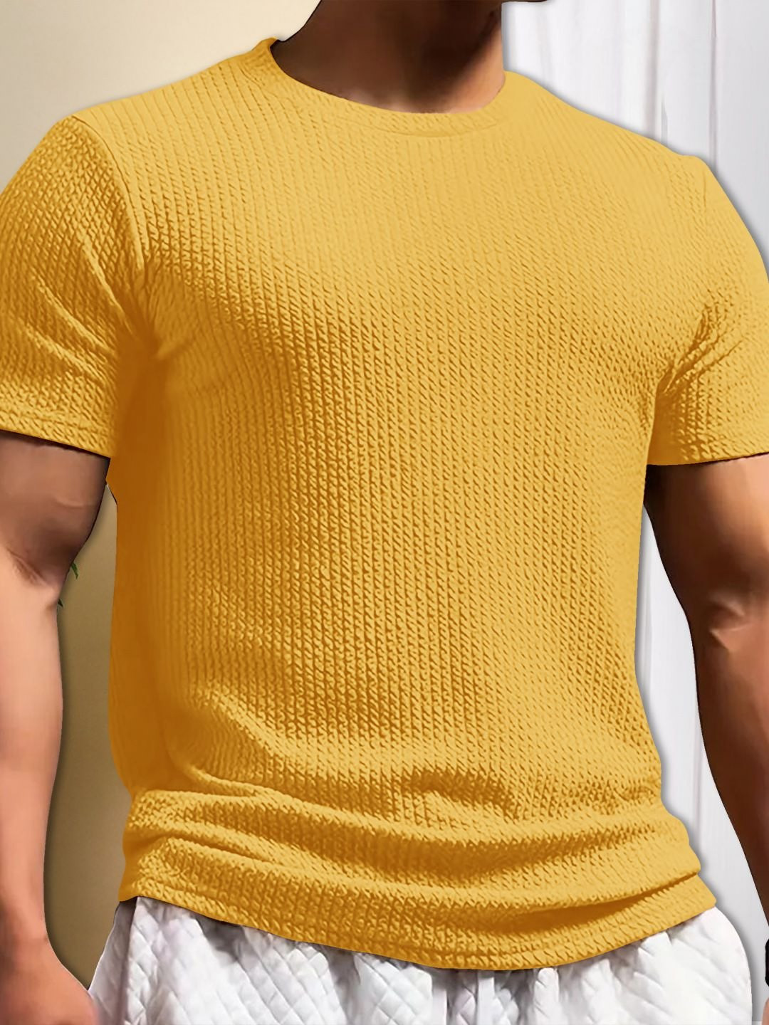 

Moda Rapido Men T-shirt, Yellow