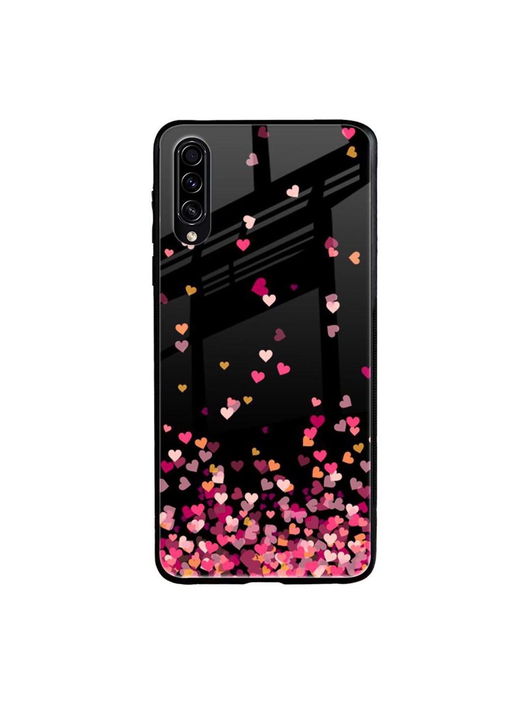 

QRIOH Quirky Printed Samsung Galaxy A70S Back Case Mobile Accessories, Black