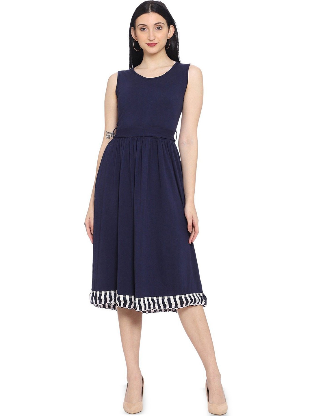 

ROARERS Fit & Flare Dress, Navy blue