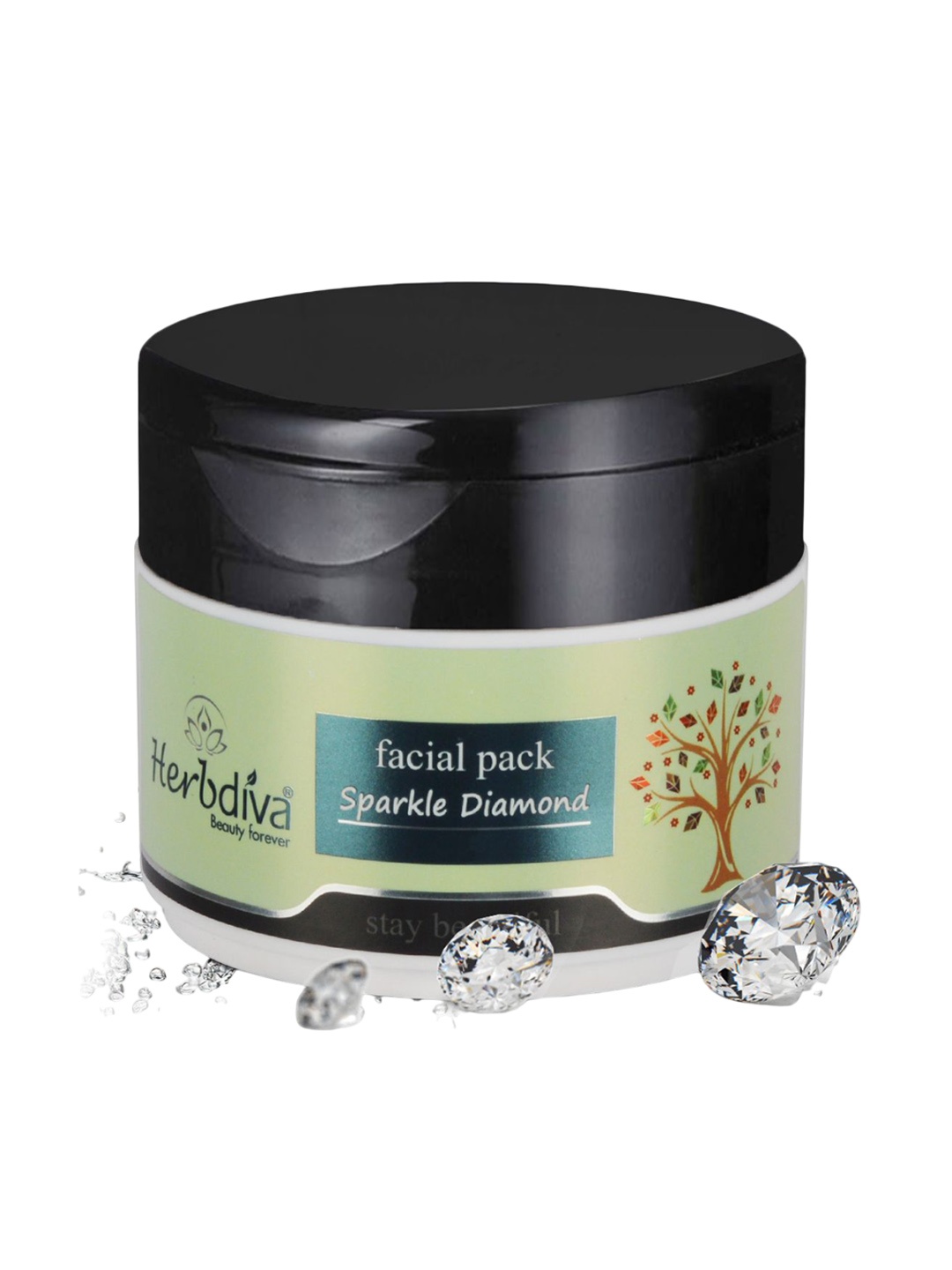 

Herbdiva Diamond Face Pack- 250 g, White