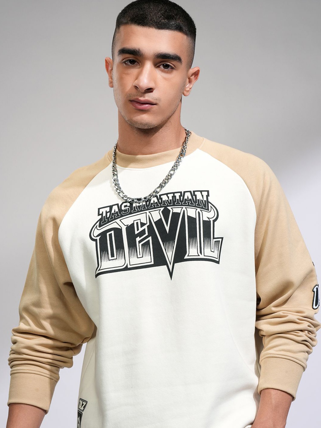 

HIGHLANDER Men Printed Sweatshirt, White