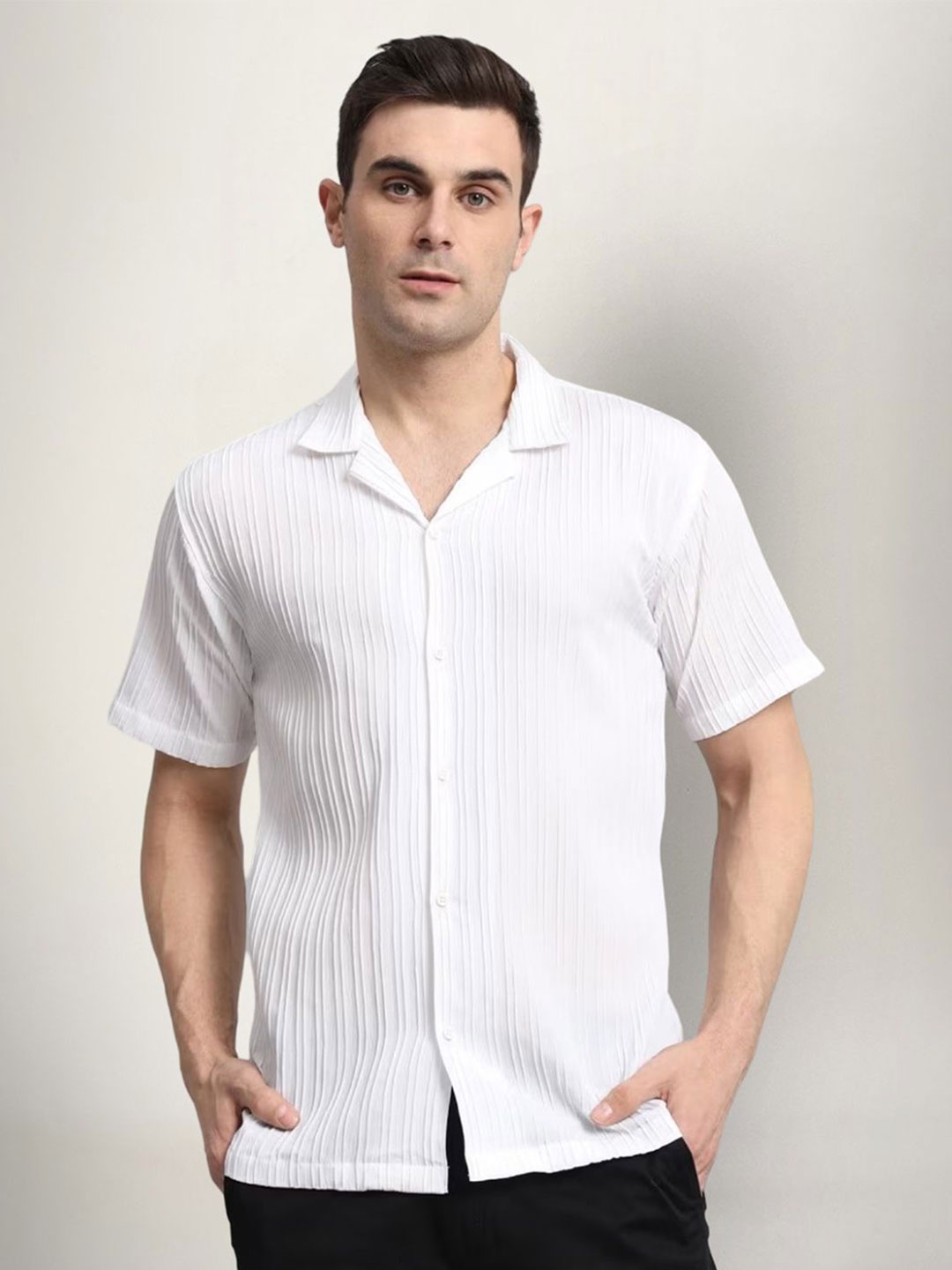 

SZN Men Original Opaque Casual Shirt, White