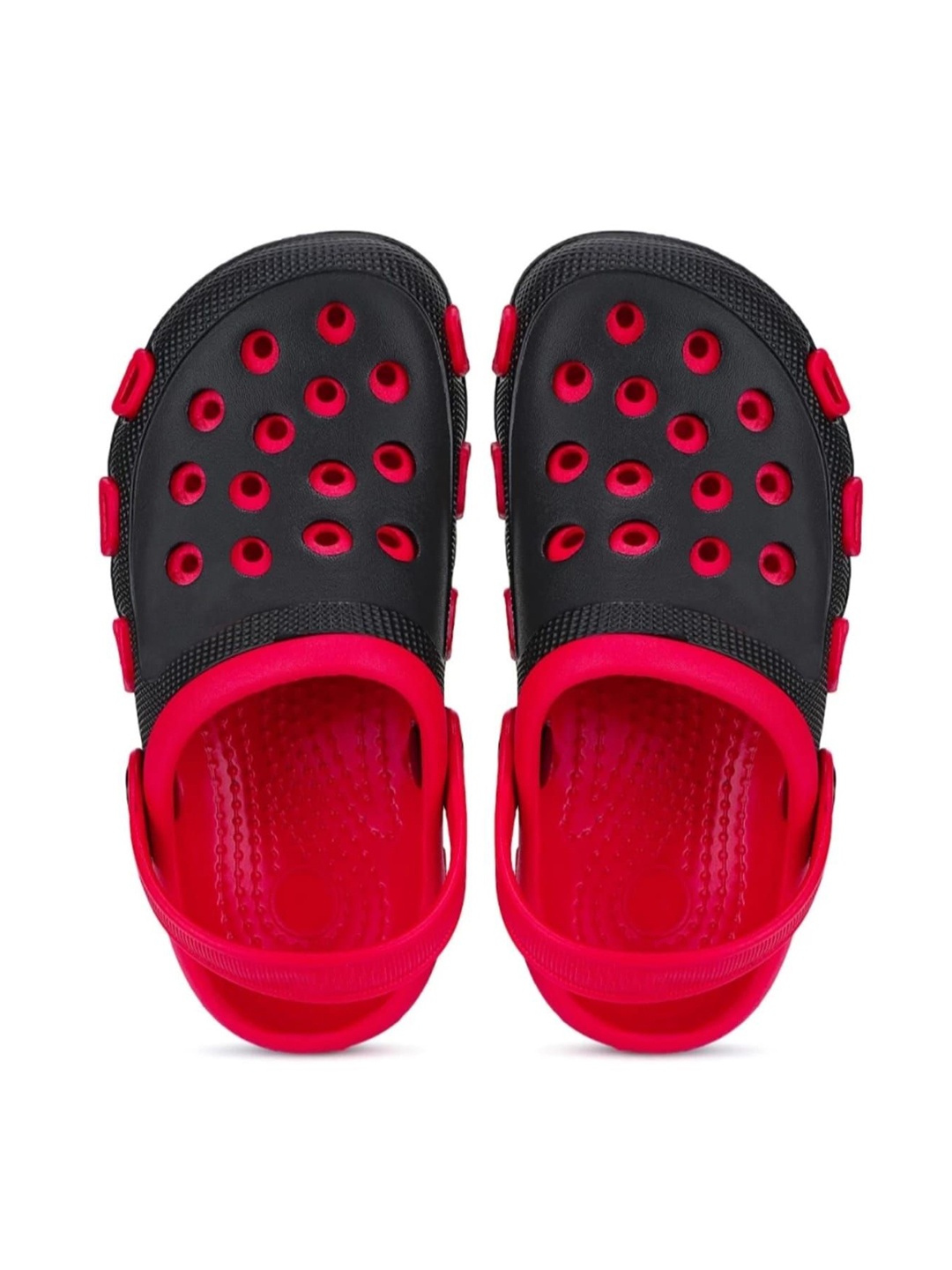 

Crazyly Boys Colourblocked Clogs, Red