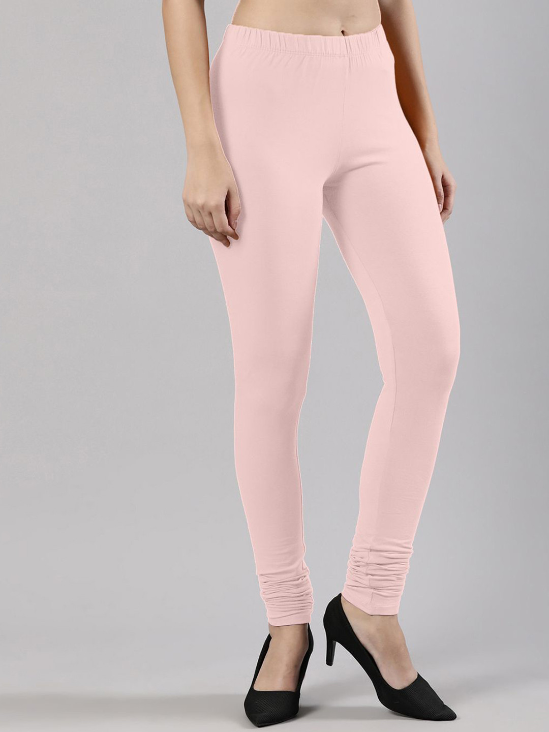 

Femmora Churidar Length Leggings, Pink