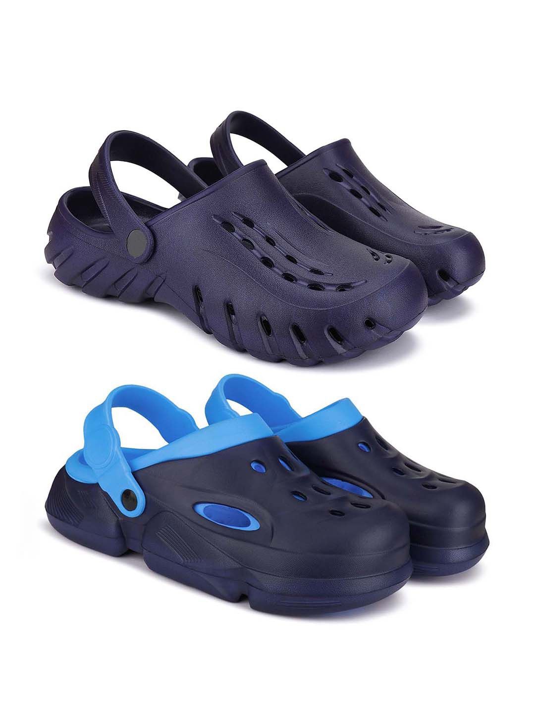 

BERSACHE Men Clogs, Navy blue