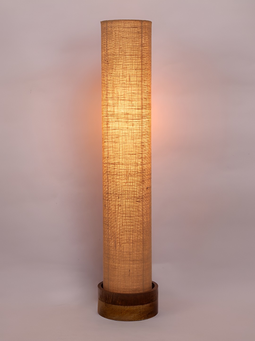 

Devansh Beige & Brown Cylinder Shaped Wooden Floor Lamps