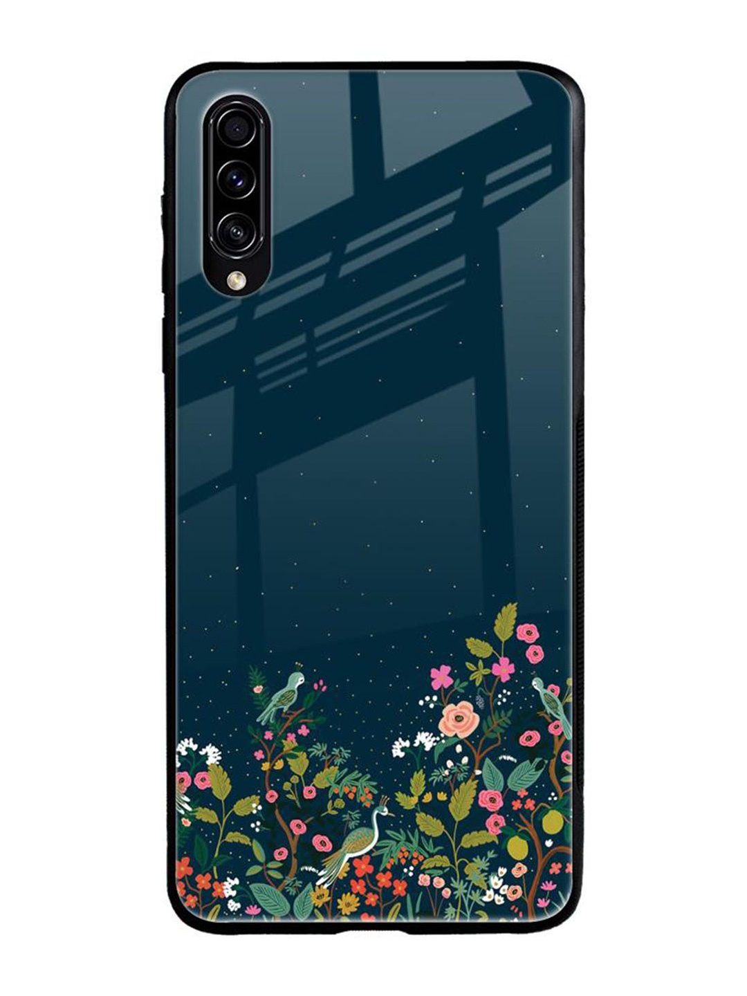 

QRIOH Floral Printed Samsung Galaxy A50s Back Case Mobile Accessories, Green