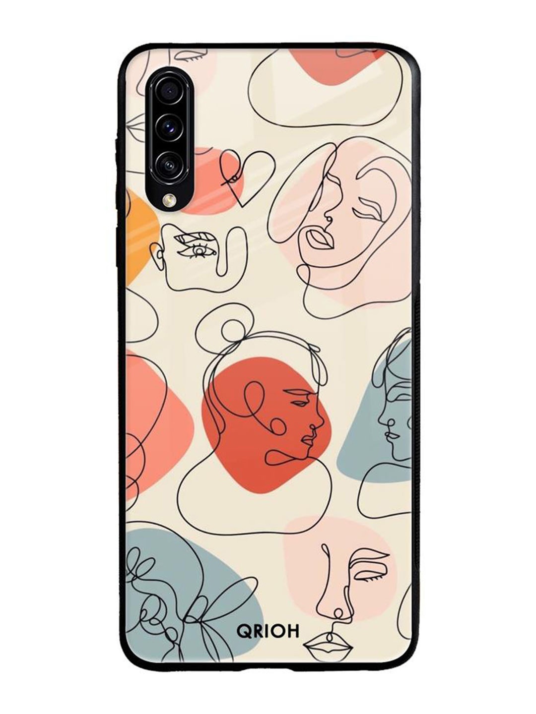 

QRIOH Quirky Printed Samsung Galaxy A50s Back Case Mobile Accessories, White