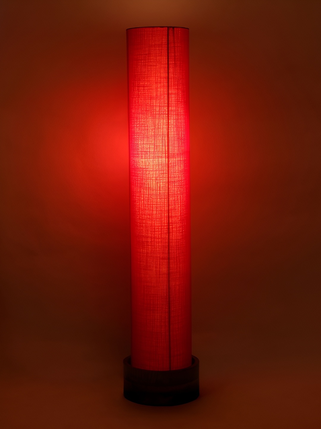 

Devansh Red & Brown Cylinder Shaped Wooden Floor Lamp