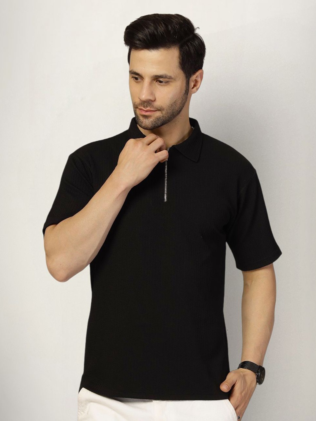 

SZN Men Original Opaque Casual Shirt, Black