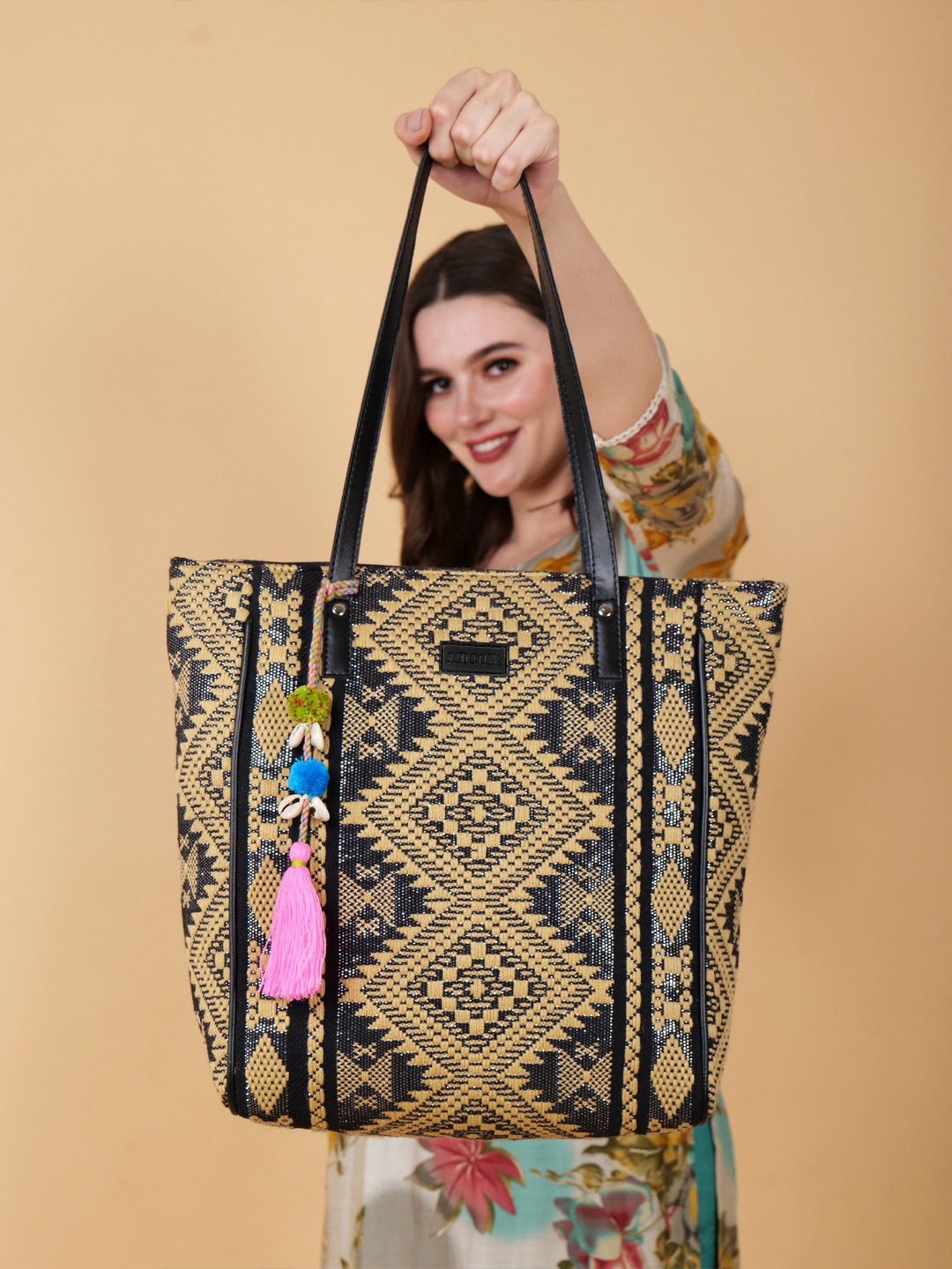 

Anouk Textured Shopper Shoulder Bag, Black