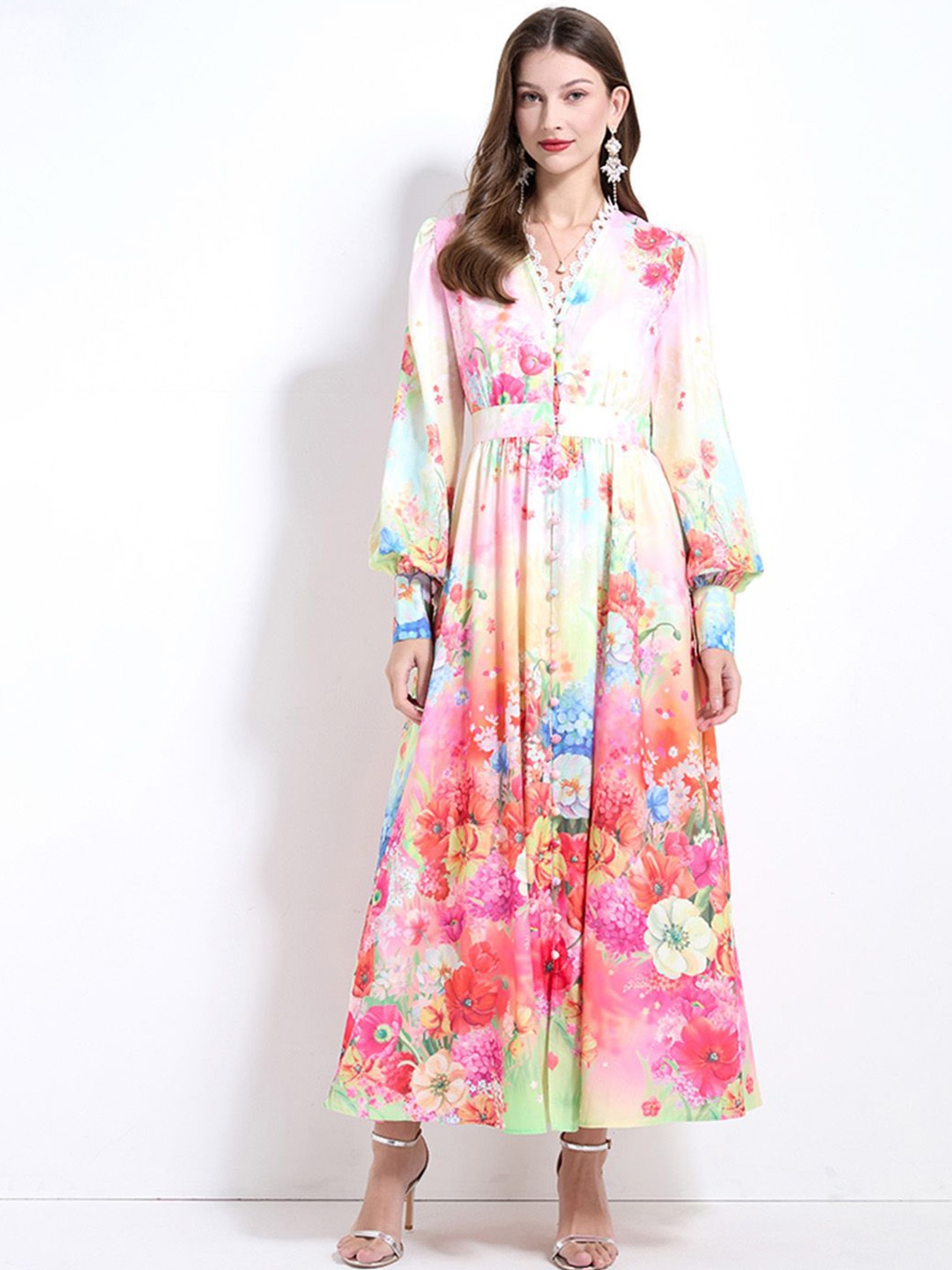 

JC Collection Floral Print Maxi Dress, Multi