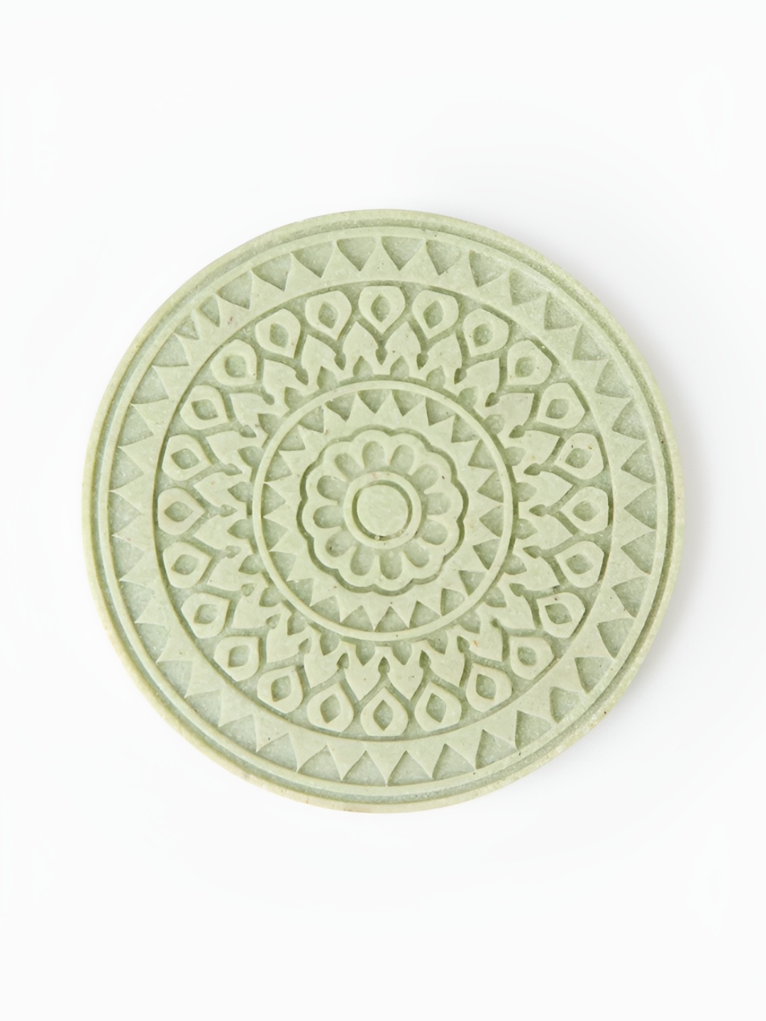 

Fabindia Green 4 Pieces Textured Round Coasters