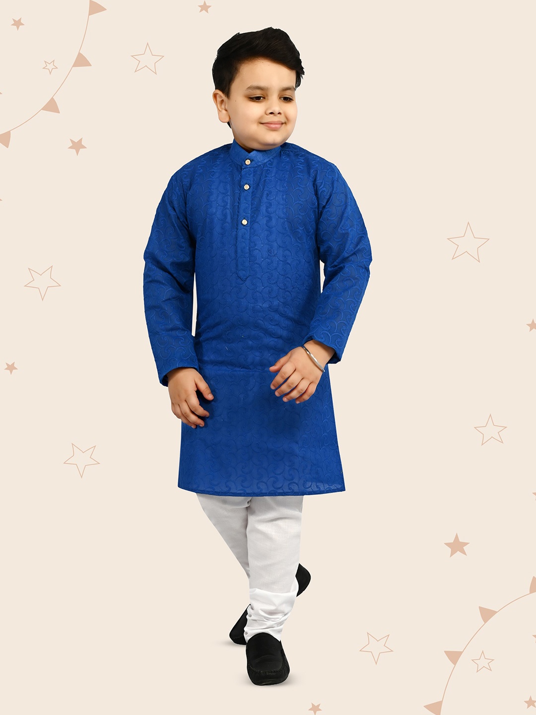

Kidotsav Boys Regular Kurta with Pyjamas, Blue