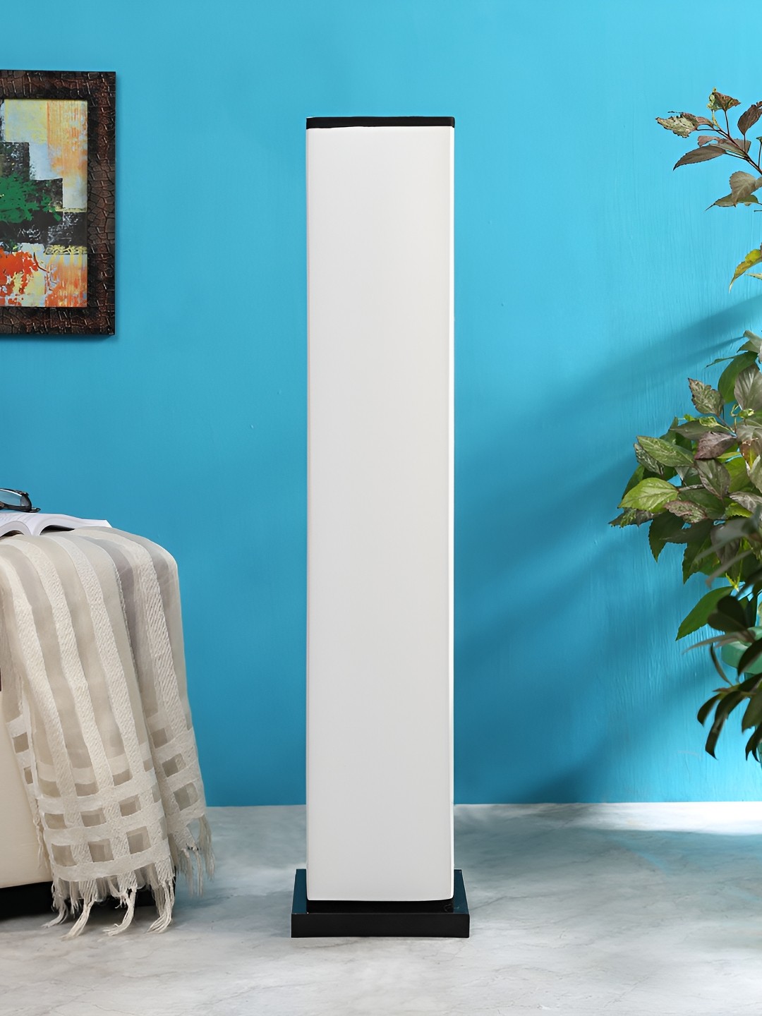 

Devansh White & Black Rectangle Shaped Wooden Floor Lamps